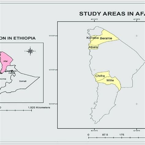 Administrative map of Afar Region and sampled districts. | Download Scientific Diagram