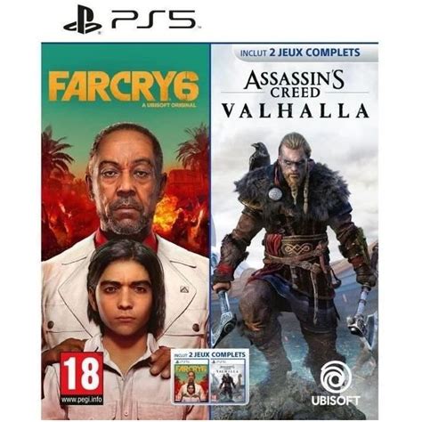 Assassin's Creed Valhalla + Far Cry 6 - Jeu PS5 - Compilation