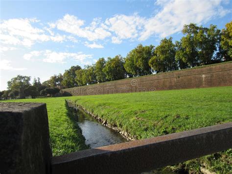 The wall of Lucca. stock photo. Image of italy, landscape - 272710722