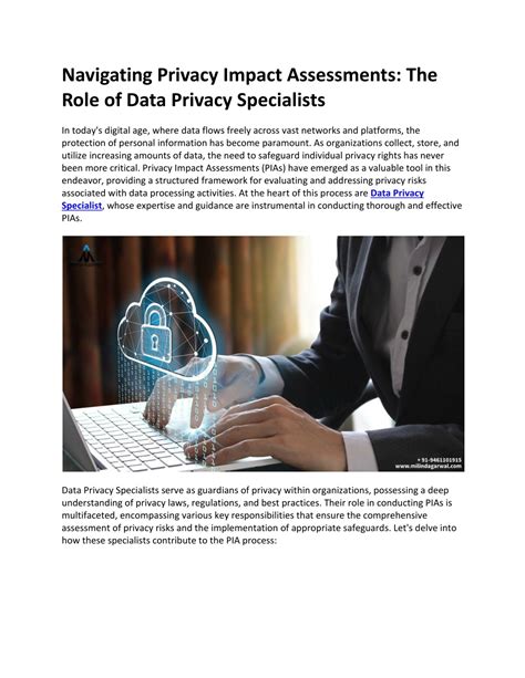 Ppt Navigating Privacy Impact Assessments The Role Of Data Privacy