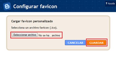 Cómo cambiar el favicon en Blogger