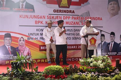 Sekjen Gerindra Harap Prabowo Bisa Menang Lagi Di Bekasi Pada Pemilu