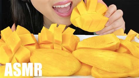 Asmr Yellow Mango Fruit Platter Asmr Phan Youtube