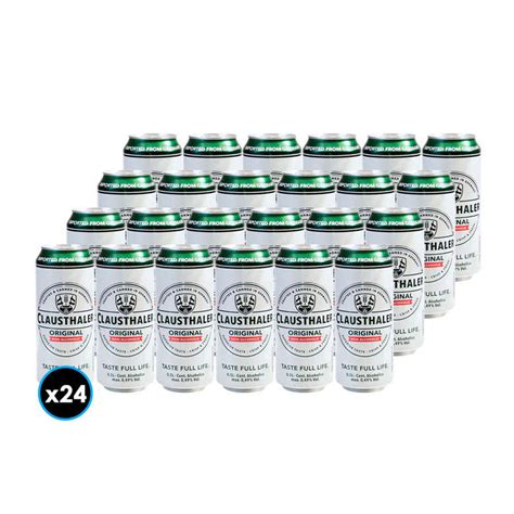 Booz Cl 24x Cervezas Clausthaler Sin Alcohol En Lata 500cc