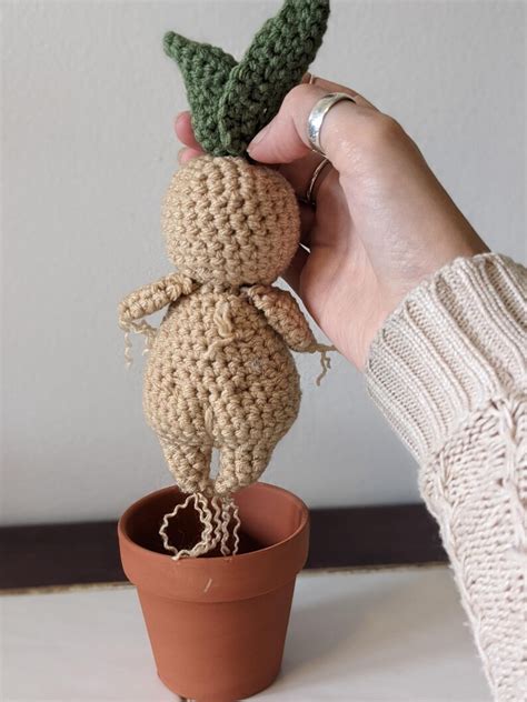 Mandrake Crochet Pattern Plant Crochet Amigurumi Etsy Canada