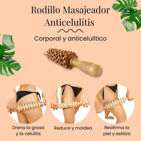 Rodillo Masajeador Anticelulitis Maderoterapia Online