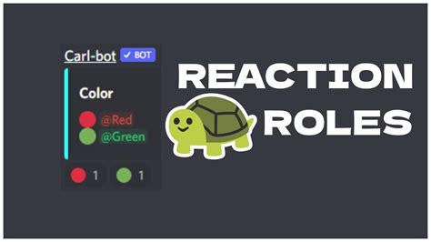 How To Make Reaction Roles Carl Bot Youtube