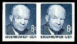 Stamp Dwight David Eisenhower United States Of America Prominent