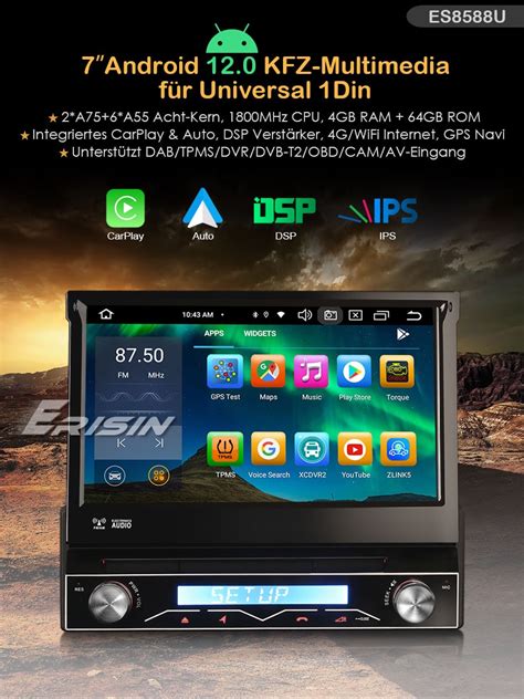 Erisin Es U Ips Screen Android Universal Din Car Dvd Gps