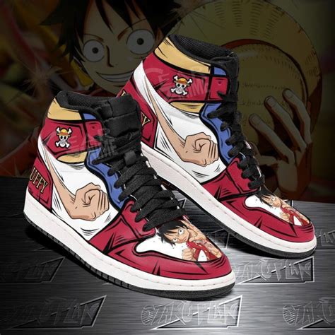 ONE PIECE Monkey D Luffy Gomu Gomu Air Jordan 1 High Sneakers