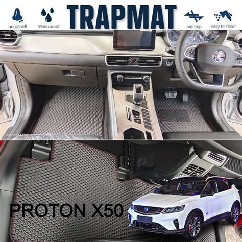 FOR PROTON X50 TrapMat Customize Car Floor Mat 100 Waterproof Anti