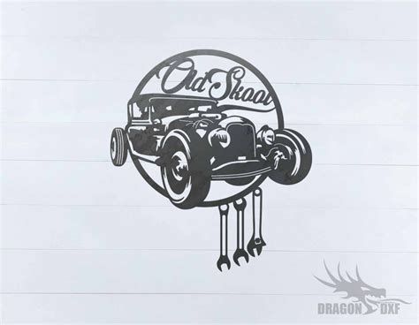 Classic Hot Rod Design 20 Dxf Download — Dragondxf