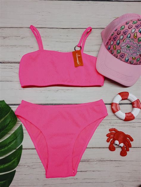 Art 6549 Bikini Lycra Texturada Tina Cocomiel Bebes y Niños