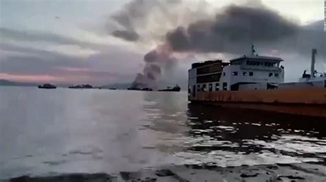 El Momento En Que Se Incendi Un Transbordador Con Pasajeros En