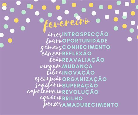 O Que O M S De Fevereiro Reserva Para Os Signos Signos Signos