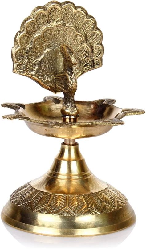 Golden Pooja Hashcart Brass Panchmahal Diya Lamp At Rs In Ghaziabad