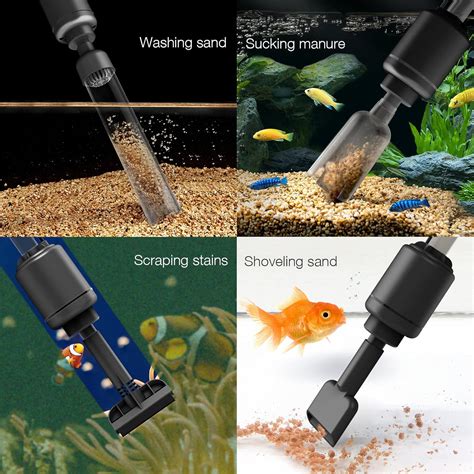 Buy AKKEE Electric Aquarium Gravel Cleaner Vacuum Fish Tank Cleaner 6