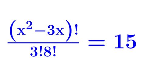 Germany A Nice Factorial Equation Math Olympiad Algebra Problem