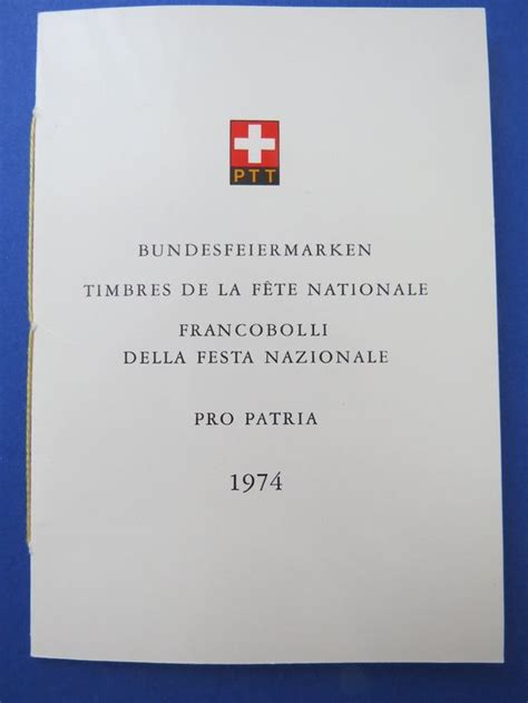 PTT Böglein Pro Patria 1974 Ersttag BERN Kaufen auf Ricardo