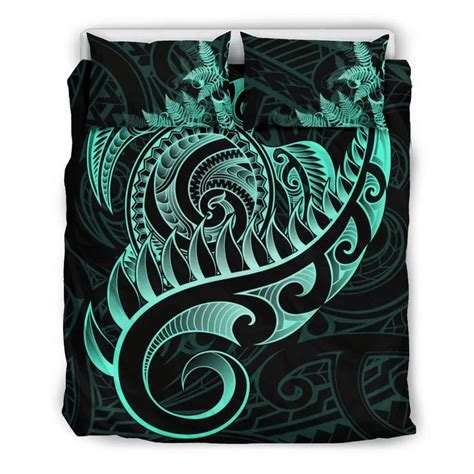 AIO Pride New Zealand 3 Piece Duvet Cover Set Aotearoa Maori Turtle