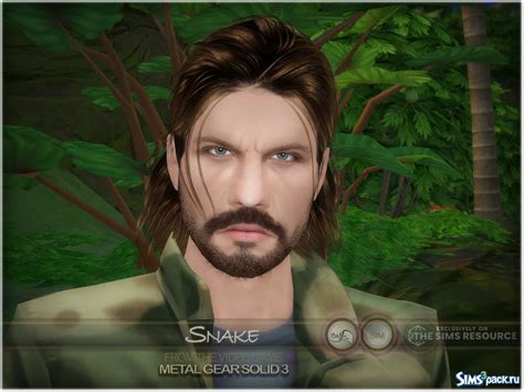 Скачать сим Naked Snake от BAkalia для Симс 4