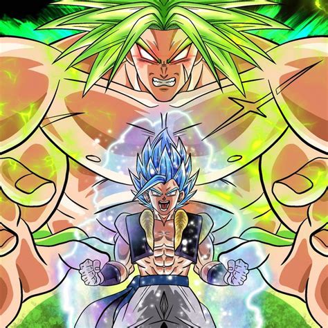 Ssb Gogeta Vs Lssj Broly By Bontanart On Deviantart Anime Art Fan Art