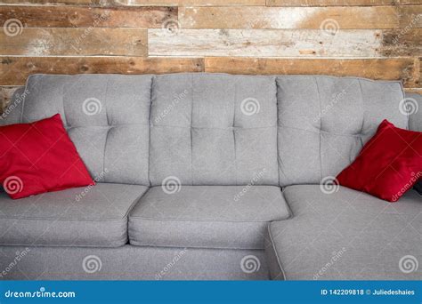 Modern Couch Living Room Closeup Decor Stock Photo - Image of pillow ...