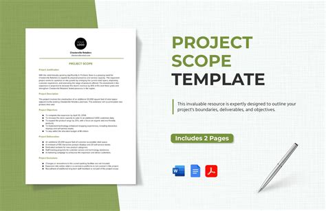 Construction Scope of Work Template - Download in Word, Google Docs ...