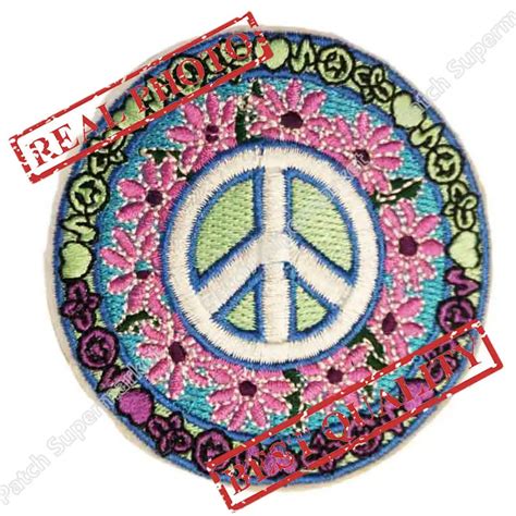 Tatto Peace Sign Daisy Hippie Boho Retro Flower Love Hippy Weed