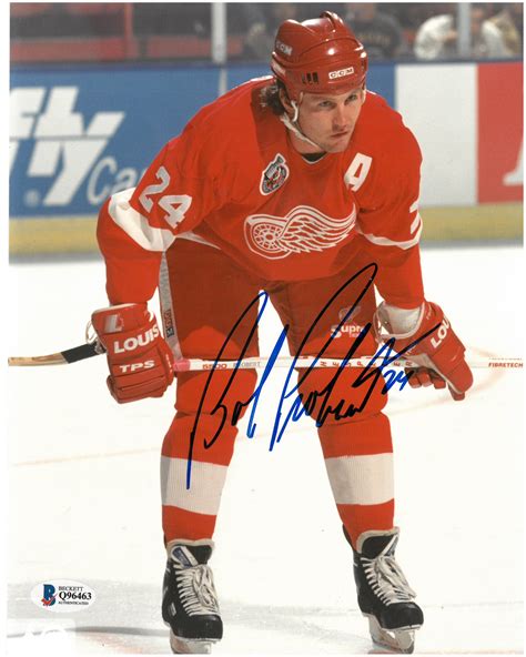 Lot Detail - Bob Probert Autographed Red Wings 8x10 Photo