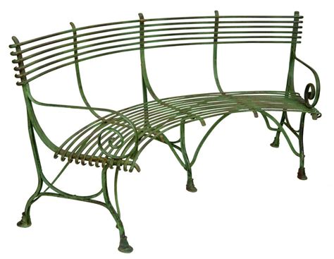 Curved French Garden Bench At 1stdibs