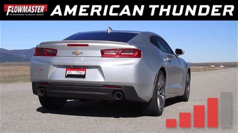 Flowmaster American Thunder Axle Back Exhaust System For The 16 18 Camaro Lt 3 6l V6 Holley