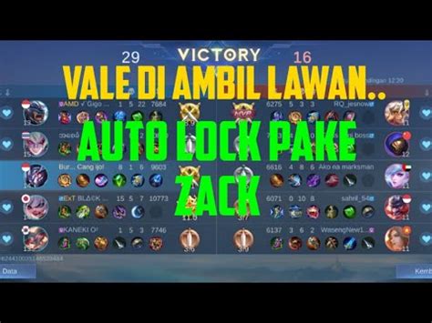 First Pic Musuh Ambil Vale Auto Lock Pake Zack MLBB Mobilelegends