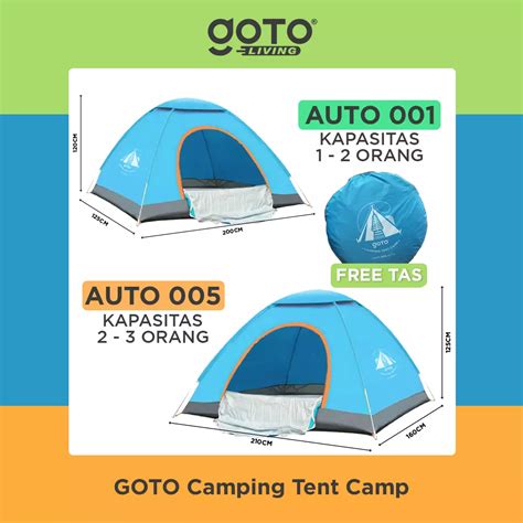 Jual Goto Living Tent Camp Tenda Alat Camping Kemah Lipat Kemping