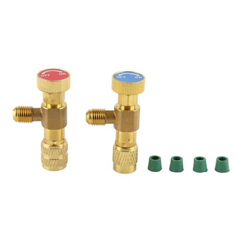 2pcs Liquid Safety Valve R410a R22 Air Conditioning Refrigerant 14 Safety Adapter