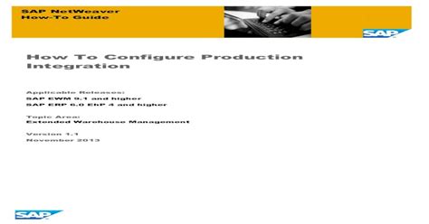 Pdf How To Configure Production Integration Sap Pdfslidenet