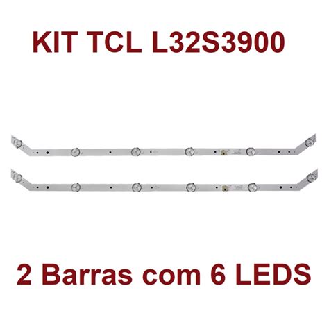 Só Tudo KIT BARRAS DE LED PARA TV TCL L32S3900S