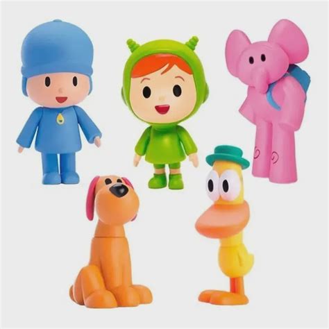 Kit Bonecos Turma Do Pocoyo Pato Loula Nina Elly De Vinil At Xico