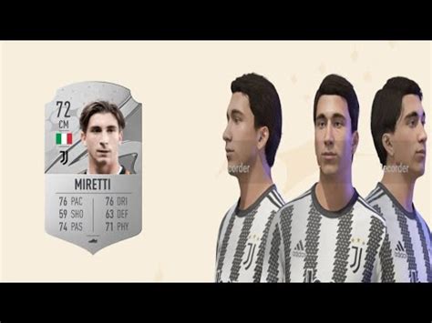 Mod Face Fabio Miretti FIFA22 YouTube