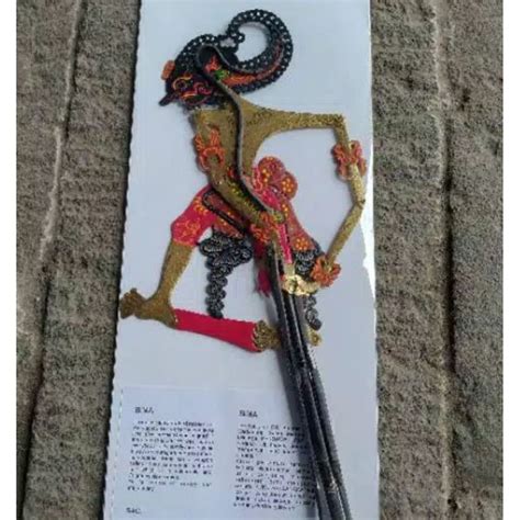 Jual Souvenir Kerajinan Wayang Kulit Bima Werkudara Mini Caperan Super