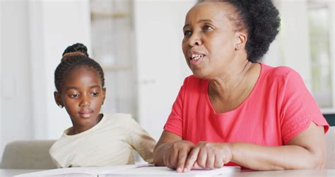 Video Of African American Granddaughter Stock Footage Sbv