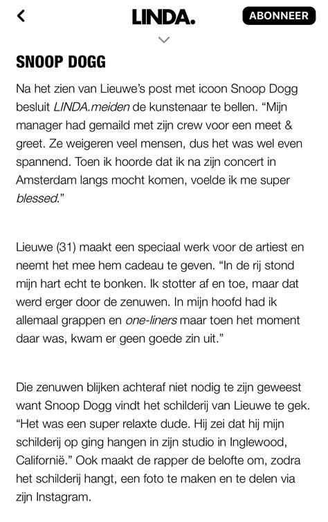 Interview Lieuwe van Gogh voor Linda.nl/Meiden