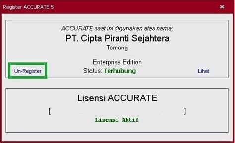 Cara Memindah Lisensi Accurate Versi 5 MIGRASI