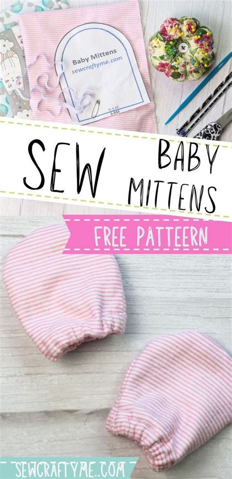 Easy Baby Mittens Pattern Sewing Project Baby Mittens Pattern