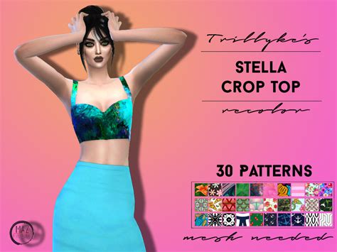 The Sims Resource Trillykes Stella Top Recolor Themazproject