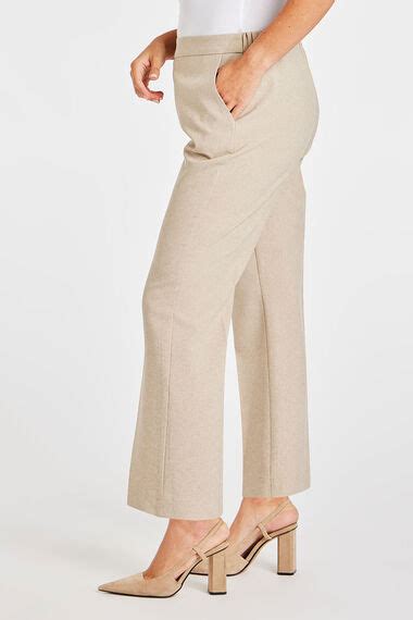 Straight Leg Elasticated Pull On Trousers Bonmarché