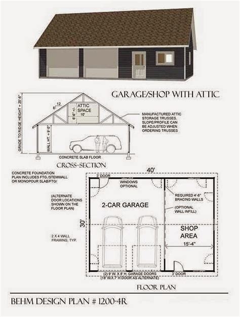 Garage Plans Blog Behm Design Garage Plan Examples Garage Plan