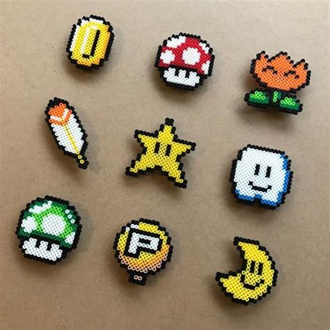 Made With Mini Perler Beads Each Set Includes Magnets As Pictured