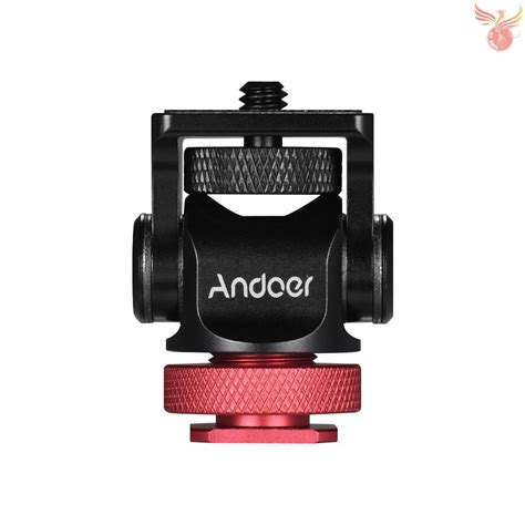 Andoer 180 Rotary Mini Ball Head Ballhead Hot Flash Shoe Mount Adapter