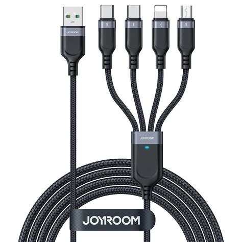 Joyroom S T A Braided Usb To Lightning Type C Micro Usb Cable